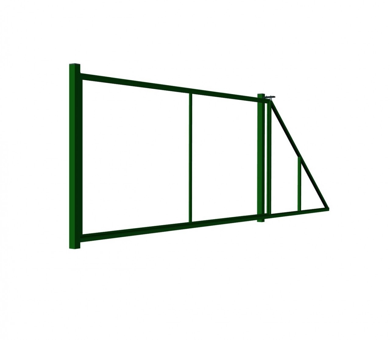 Купить ворота для 3Д забора, ворота откатные от производителя