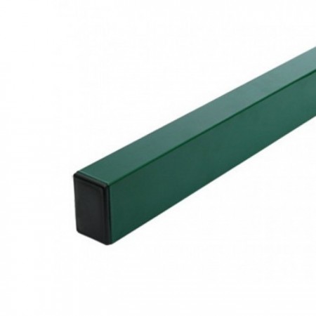 Столб (Metra)проф. 60х40х1,2; L=2300 мм, (цвет.), с заглушкой ПВХ